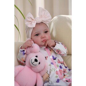 20 Inch Pink Cute Soft Vinyl Realistic Real Life Baby Dolls With Accessories